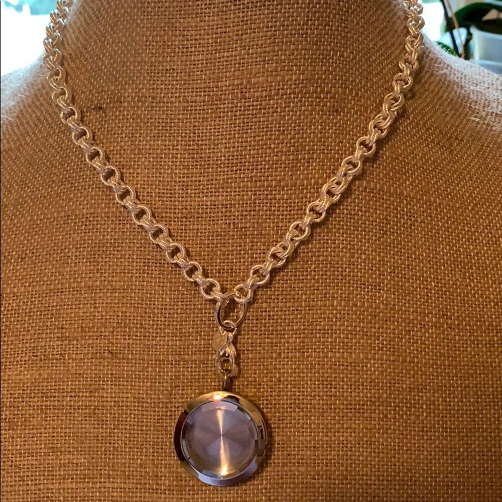 Origami Owl Prism locket and chain